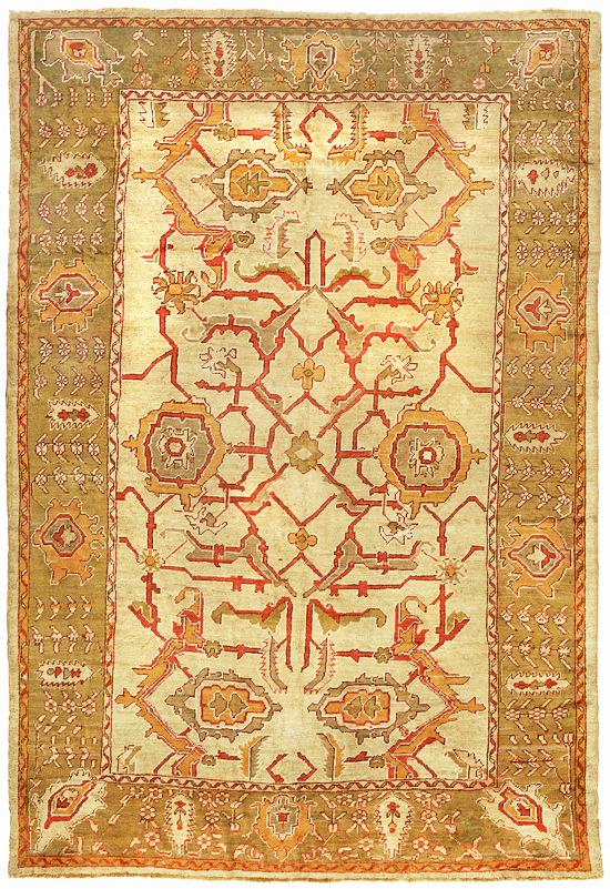 Antique Oushak Carpet