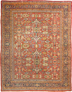 Antique Mahal carpet - click for larger view