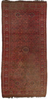 Antique Beshire carpet - click for larger view