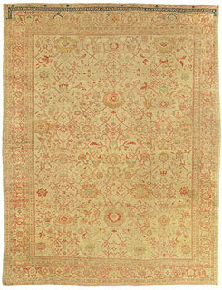 Antique Sultanabad carpet   - click for larger view