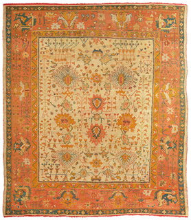 Antique Oushak Carpet  - click for larger view