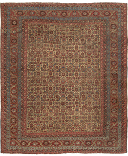 Antique Bakshaish carpet   - click for larger view