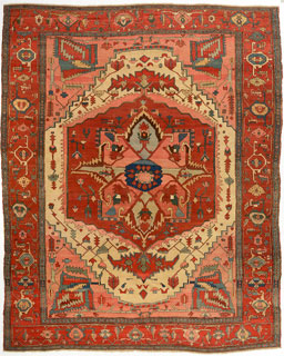 Antique Serapi carpet  - click for larger view