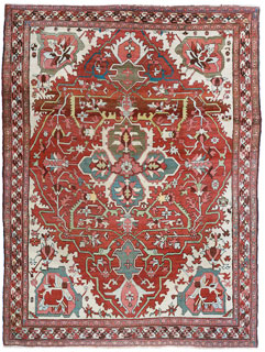 Antique Bakshaish carpet  - click for larger view