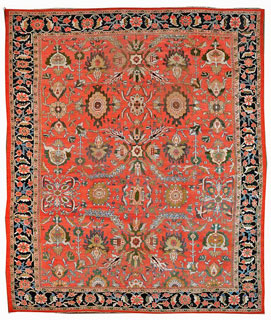 ANTIQUE SULTANABAD CARPET - click for larger view