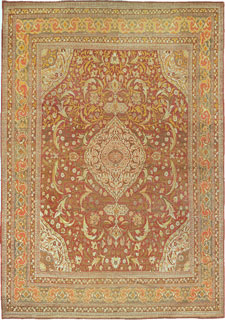 Antique Tabriz carpet - click for larger view