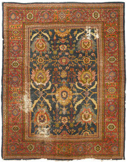 Antique Mahal carpet - click for larger view