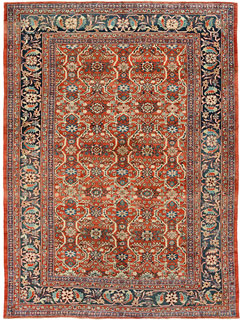 Antique Mahal carpet  - click for larger view
