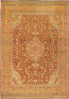 Antique Tabriz carpet  - click for larger view